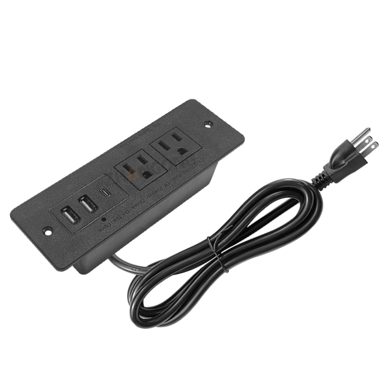 两位美标+2A1C10W 黑色